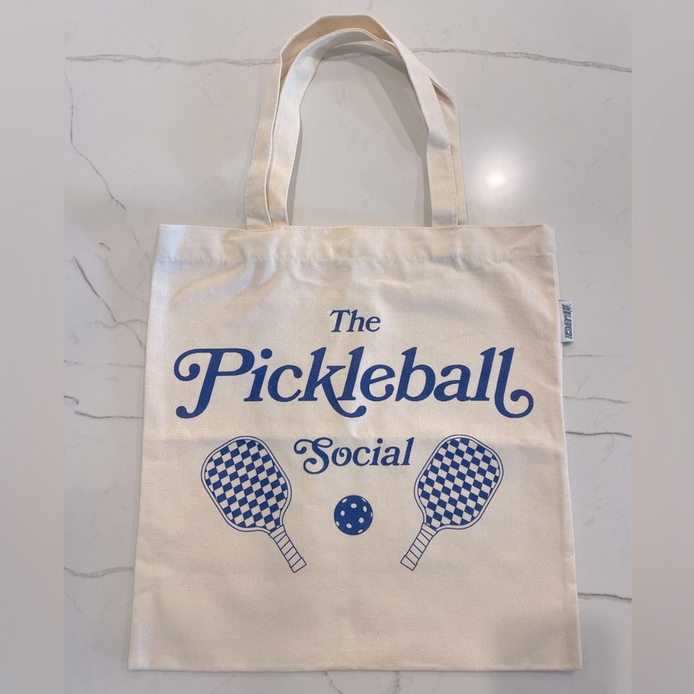 Aluci Pickleball Social Canvas Tote Bag, Brand New